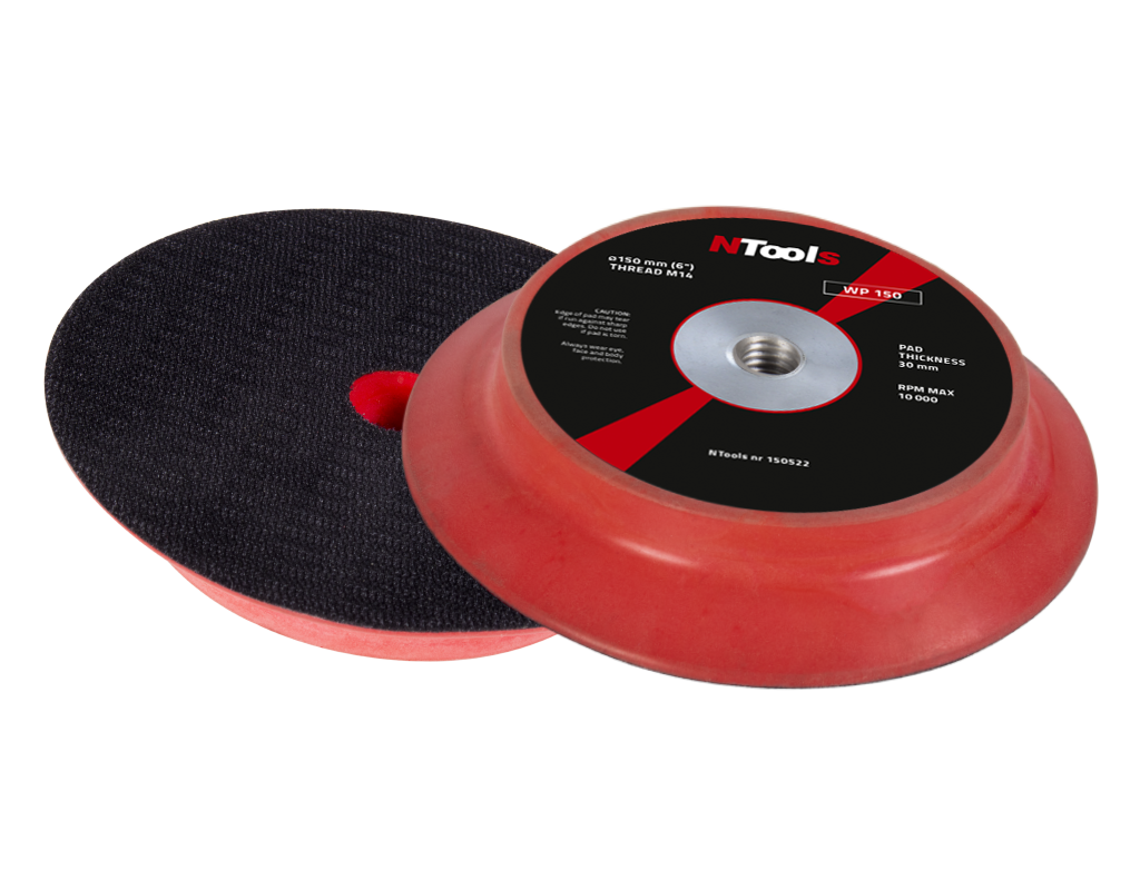 Plateau pour disque de polissage a velcro M14, d150 NTools WP 150 – 150522