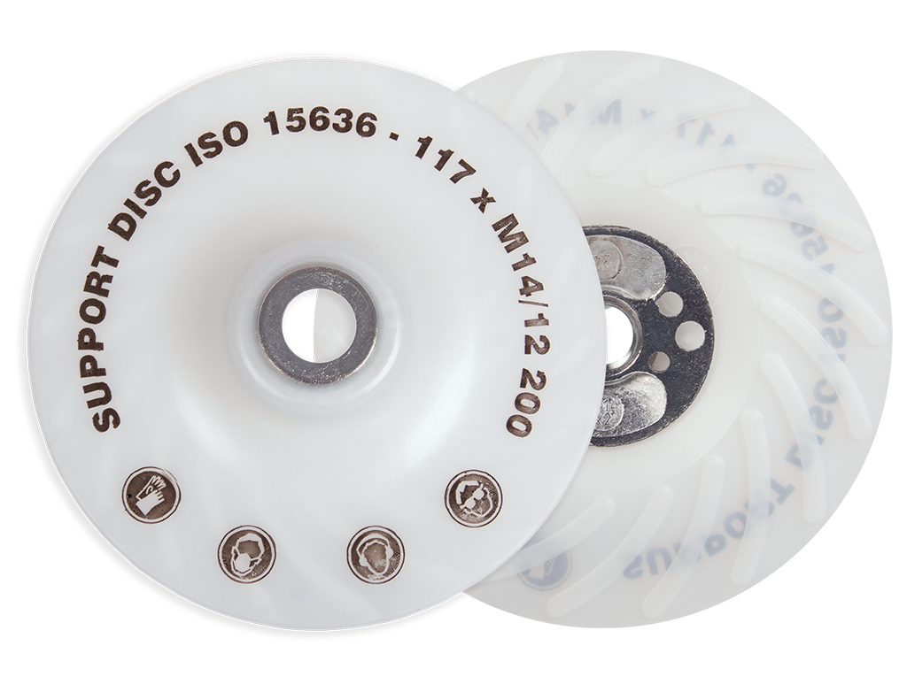 Plateau support avec écrou de serrage pour disques fibre M14 APP Turbo – 150531