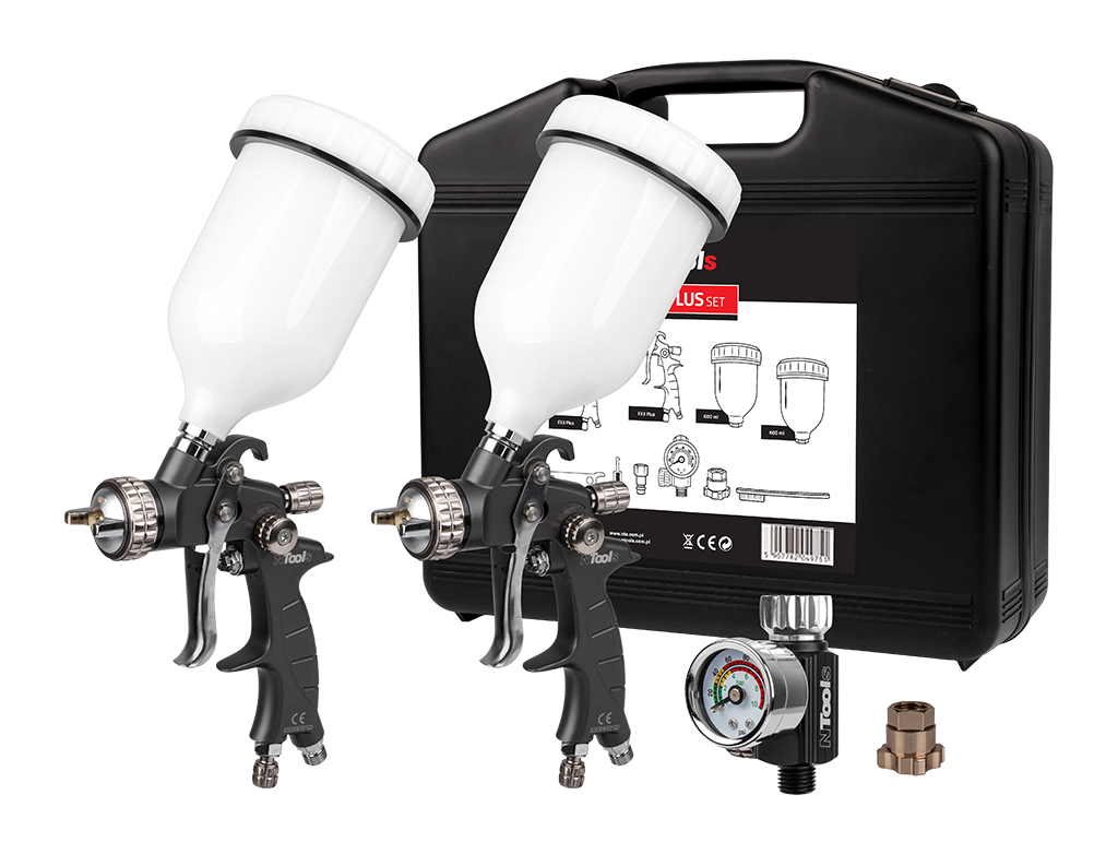 Ensemble de pistolets de pulvérisation NTools F × 3 PLUS SET – 160670