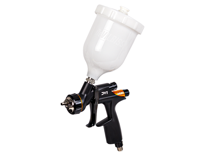 Pistolet pulvérisateur (vernis transparent) DeVILBISS DV1 Clearcoat (elementy żółte) – 160964