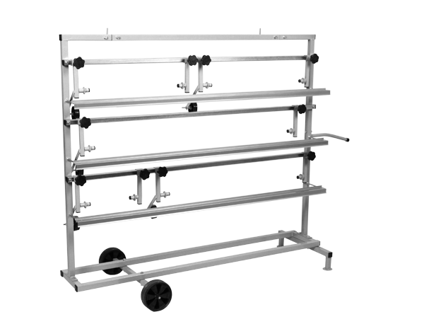 Chariot de marouflage pour 5 rouleaux de papier de 30 à 120 cm NTools SPM 5 – 170204