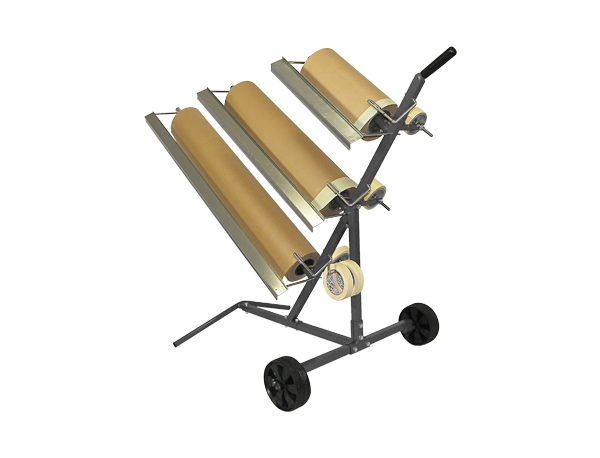 Chariot de marouflage pour 3 rouleaux de papier de 30 à 90 cm NTools SPMU 3 – 170206