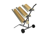 Chariot de marouflage pour 3 rouleaux de papier de 30 à 90 cm NTools SPMU 3 – 170206