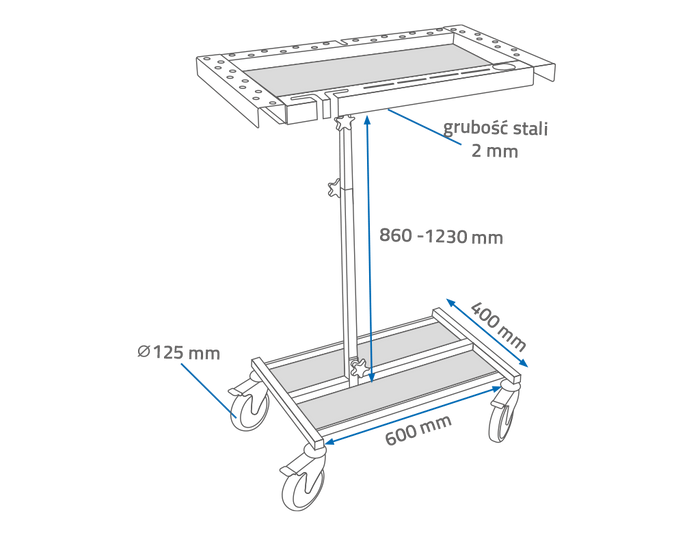 Chariot d'atelier NTools PDR Tool Cart – 170509 – vue 2