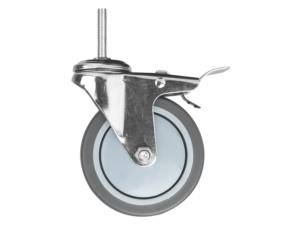 Roue pivotante de transport avec frein NTools TPR Caster B100 – 170552