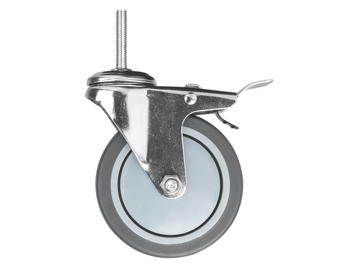 Roue pivotante de transport avec frein NTools TPR Caster B100 – 170552