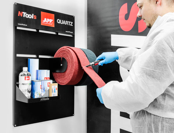 Panneau pour des matériaux de ponçage, 2 distributeurs, 1 étagère NTools MS TAB – 170705 – vue 2