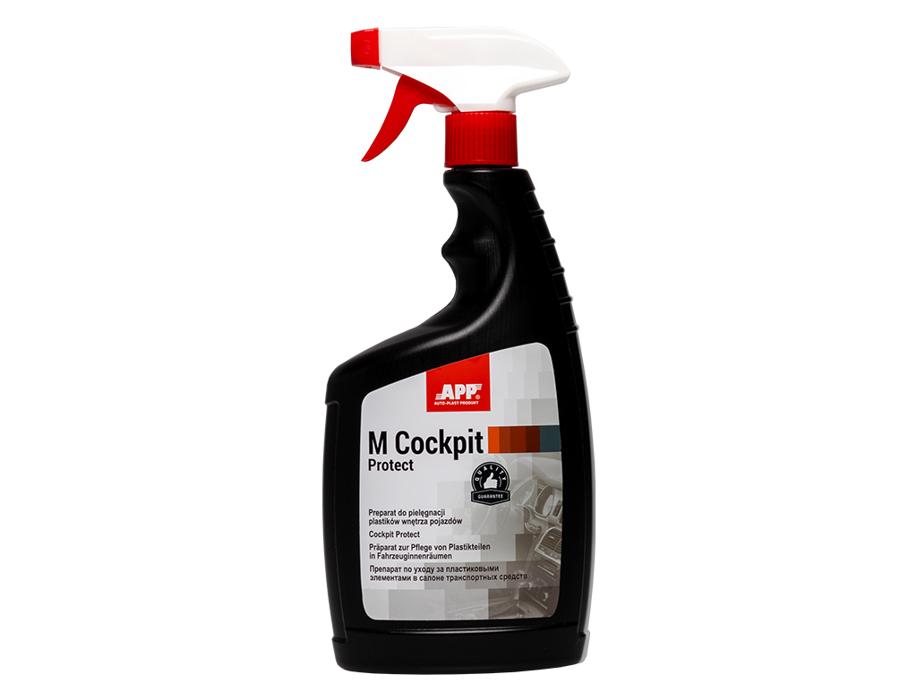 La préparation pour le soin des matières plastiques de l'intérieur véhicule APP M COCKPIT PROTECT – 220083
