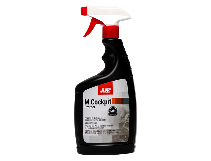 La préparation pour le soin des matières plastiques de l'intérieur véhicule APP M COCKPIT PROTECT – 220083