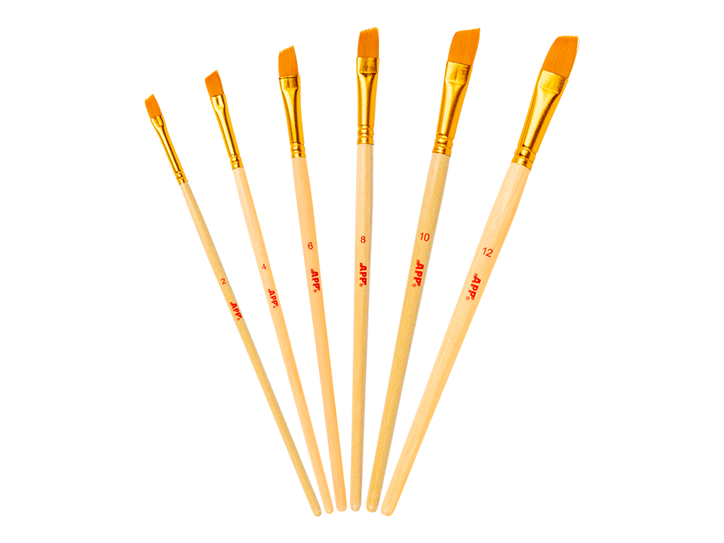 Ensemble de pinceaux biseautés pour débutants APP Angle – 250042