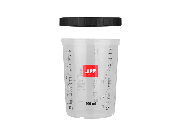 Système de gobelets jetables pour mélanger la peinture souples et rigides APP FPS Fast Preparation System – 250786 – vue 2