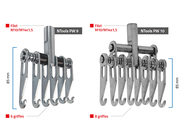 Peigne avec griffes NTools PW 9/10 – 351497P