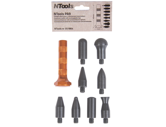 Maillet en aluminium avec embouts remplaçables NTools PA9 – 351864
