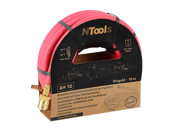 Conduit d'air antistatique 8 × 15 avec les raccords NTools AH 10 – 389033