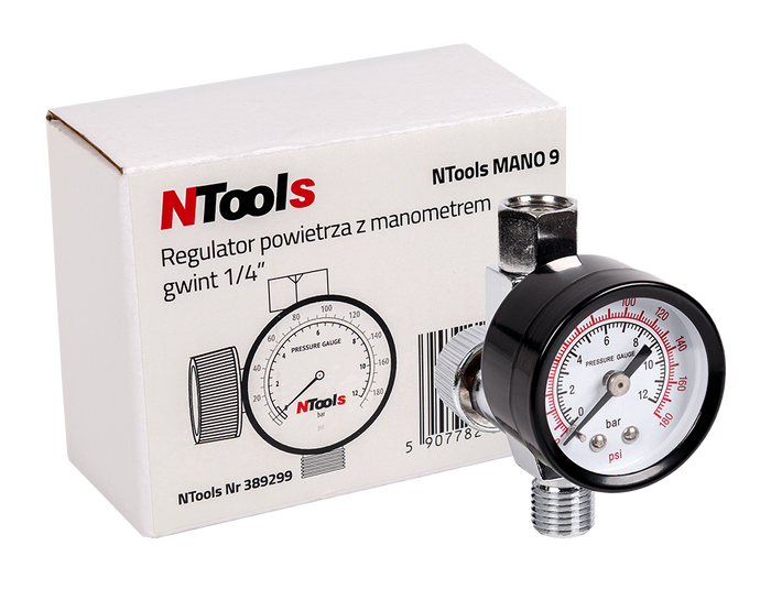 Régulateur d'air avec manomètre NTools MANO 9 – 389299 – vue 2
