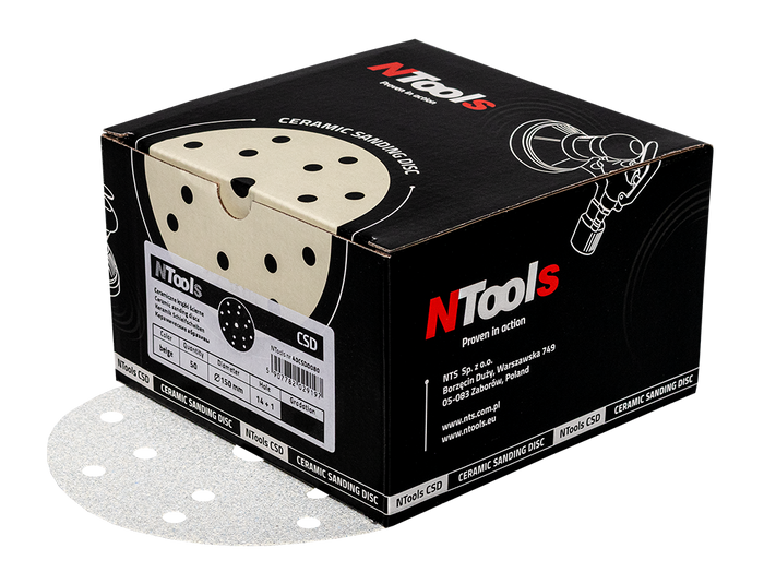 Disque abrasif en céramique 14+1 trous NTools CSD – 40CSD0080