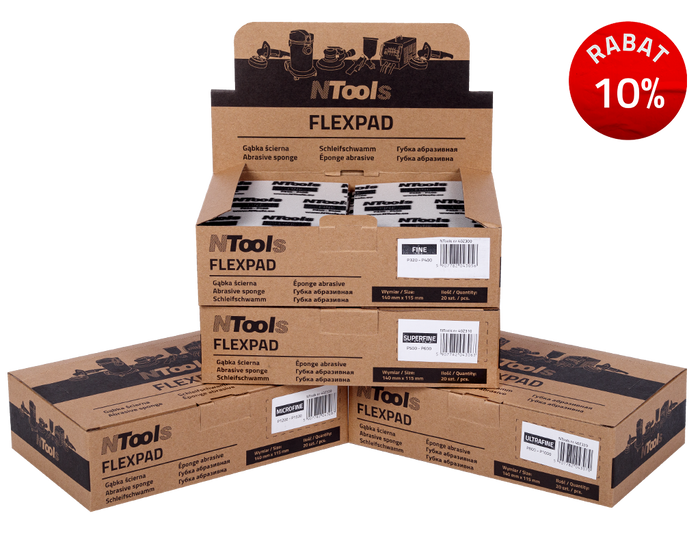 Kit d'éponges abrasives NTools FLEXPAD Z – 40Z300SET