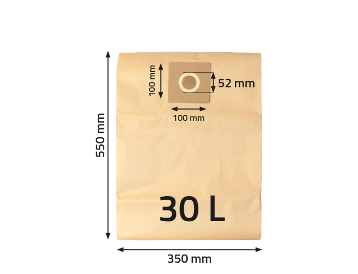 Sac à poussière en papier pour VC 30Eco NTools WF 30 – 600017 – vue 2