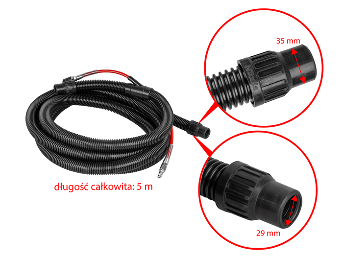 Tuyau 2 en 1 pour aspirateur d'air NTools WOP 5 – 600022 – vue 2
