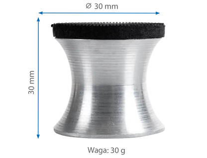 Bloc de ponçage aluminium 30 mm double face (adhésif & velcro) -  ProFinish Distribution