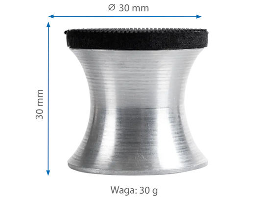 Bloc de ponçage aluminium 30 mm double face (adhésif & velcro) -  ProFinish Distribution