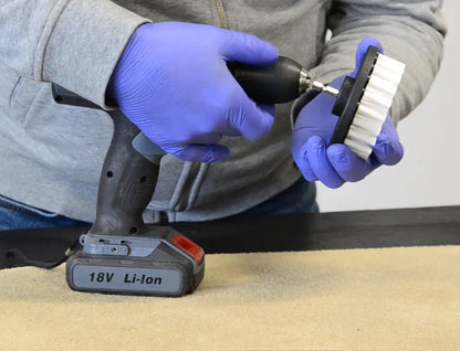 Brosse souple sur perceuse pour rembourrage & intérieur -  ProFinish Distribution