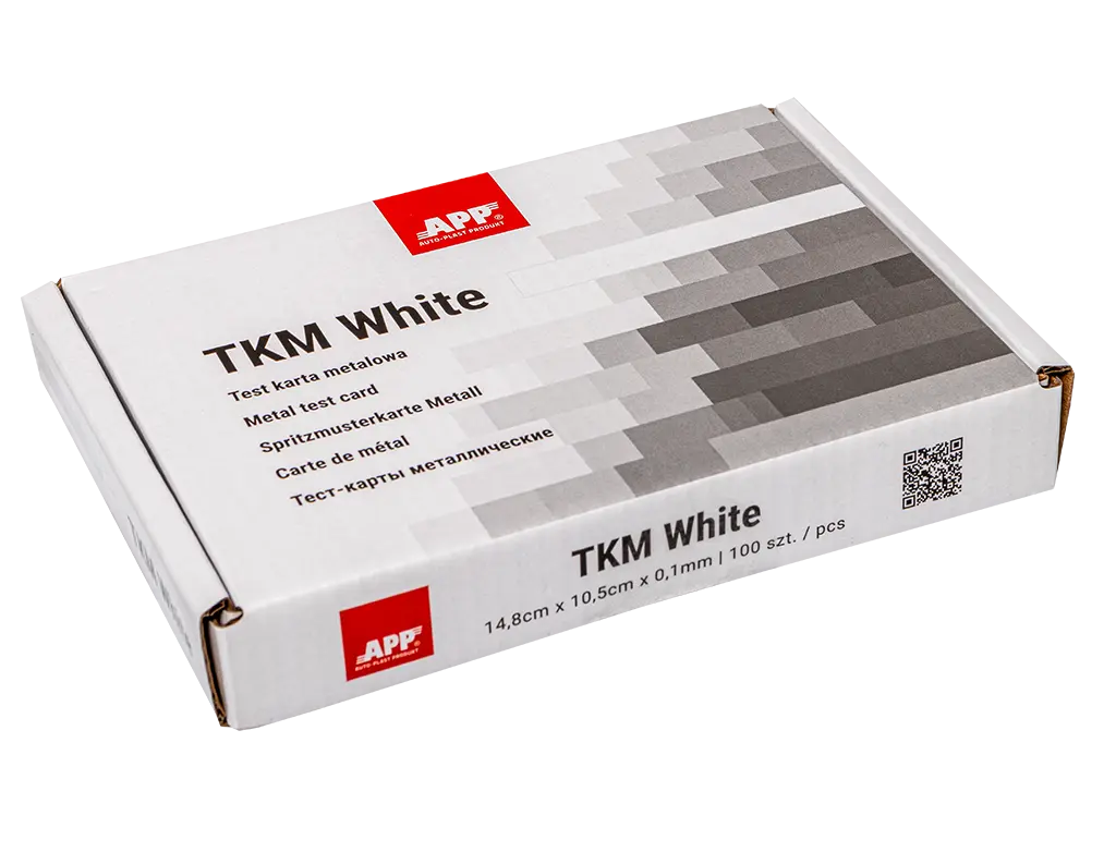 Carte métallique blanche pour test peinture et projection couleur -  ProFinish Distribution