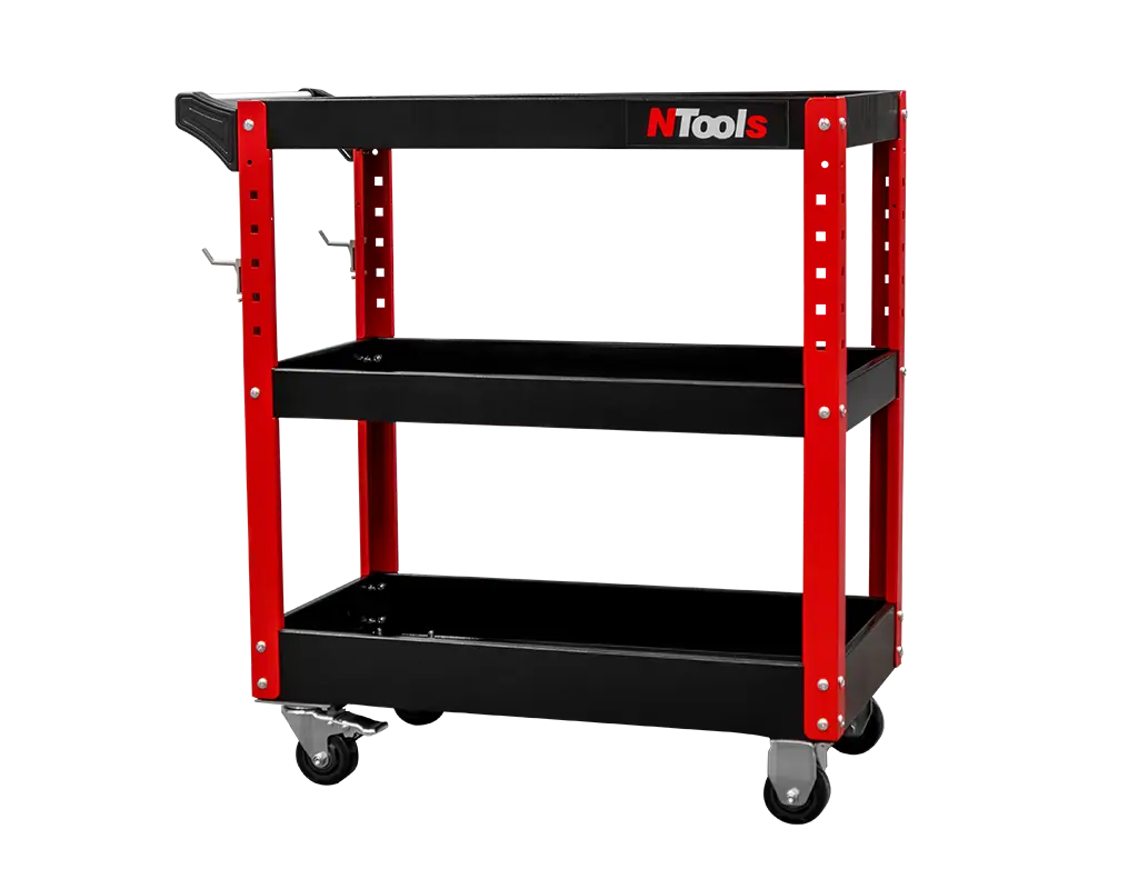 Chariot d’atelier renforcé 3 étagères -  ProFinish Distribution
