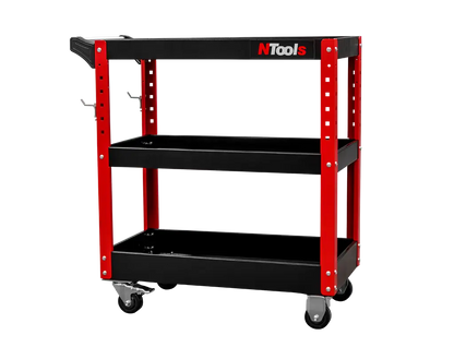 Chariot d’atelier renforcé 3 étagères -  ProFinish Distribution