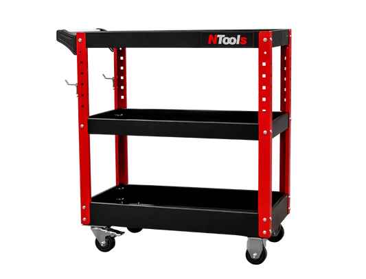 Chariot d’atelier renforcé 3 étagères -  ProFinish Distribution