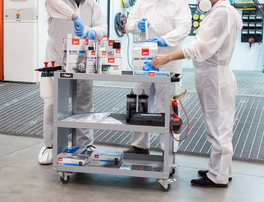 Chariot d’atelier ultra-renforcé 3 étagères -  ProFinish Distribution