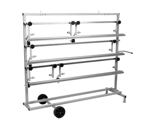Chariot de marouflage pour 5 rouleaux de papier (30 à 120 cm) -  ProFinish Distribution