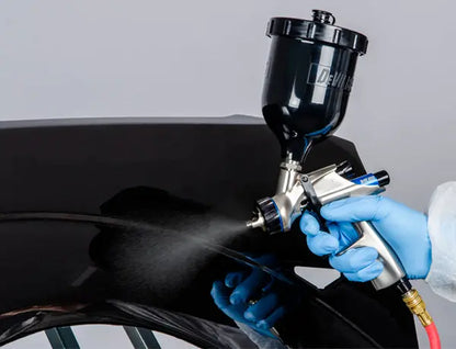 DeVilbiss DV1 Basecoat – Pistolet à pulvérisation basse pression (Éléments bleus) -  ProFinish Distribution