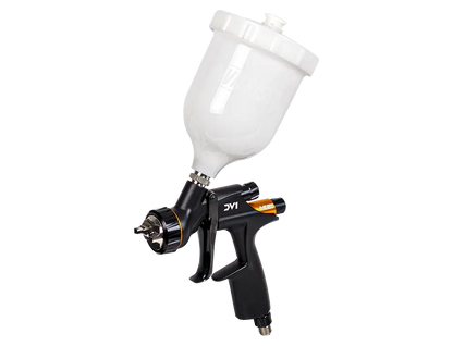 DeVilbiss DV1 Clearcoat – Pistolet à pulvérisation basse pression (Éléments jaunes) -  ProFinish Distribution