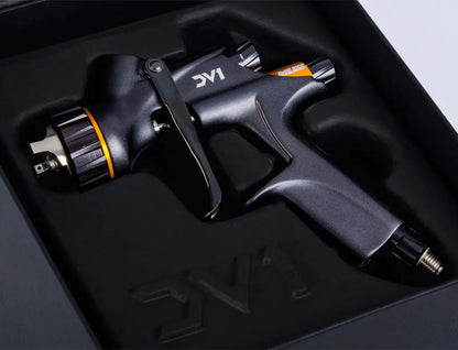 DeVilbiss DV1 Clearcoat – Pistolet à pulvérisation basse pression (Éléments jaunes) -  ProFinish Distribution
