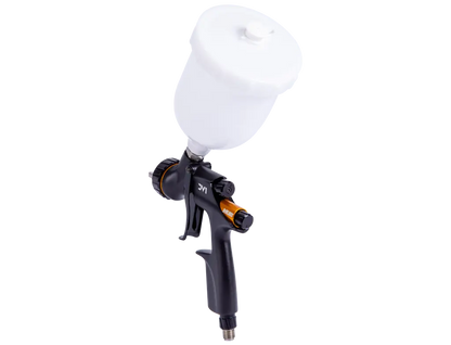 DeVilbiss DV1 Clearcoat – Pistolet à pulvérisation basse pression (Éléments jaunes) -  ProFinish Distribution