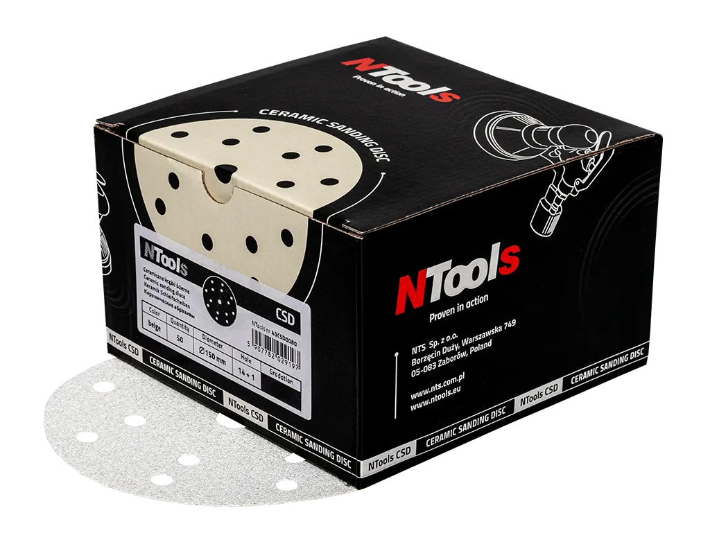 Disque abrasif 14+1 trous céramique haute performance -  ProFinish Distribution