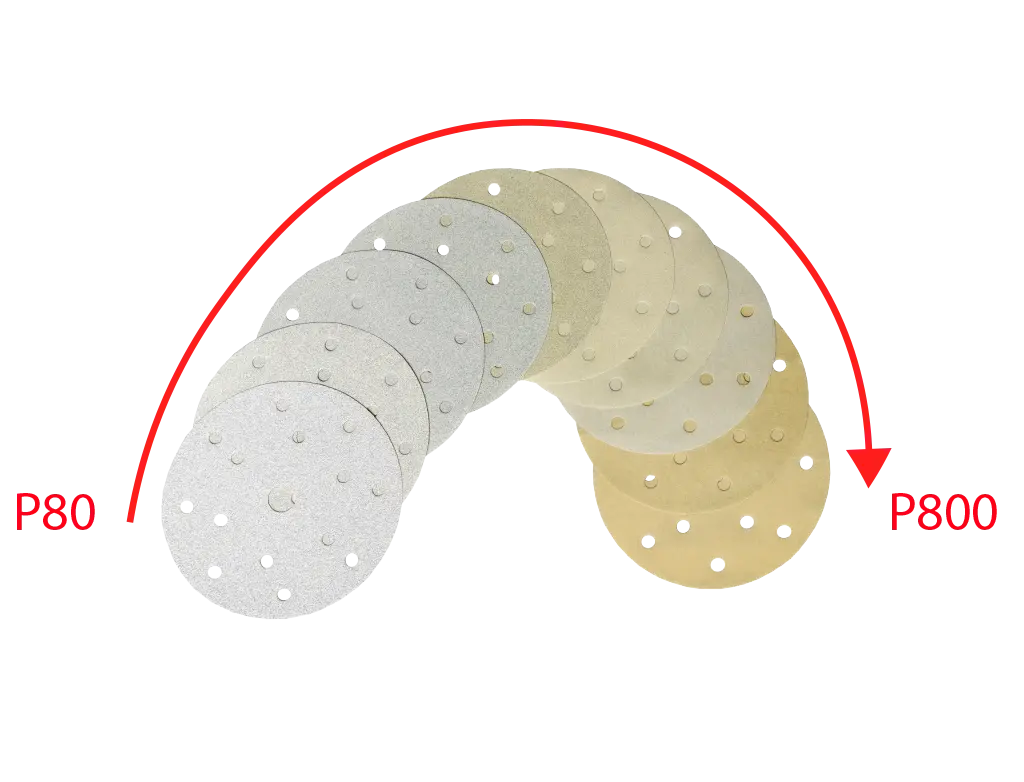 Disque abrasif 14+1 trous céramique haute performance -  ProFinish Distribution