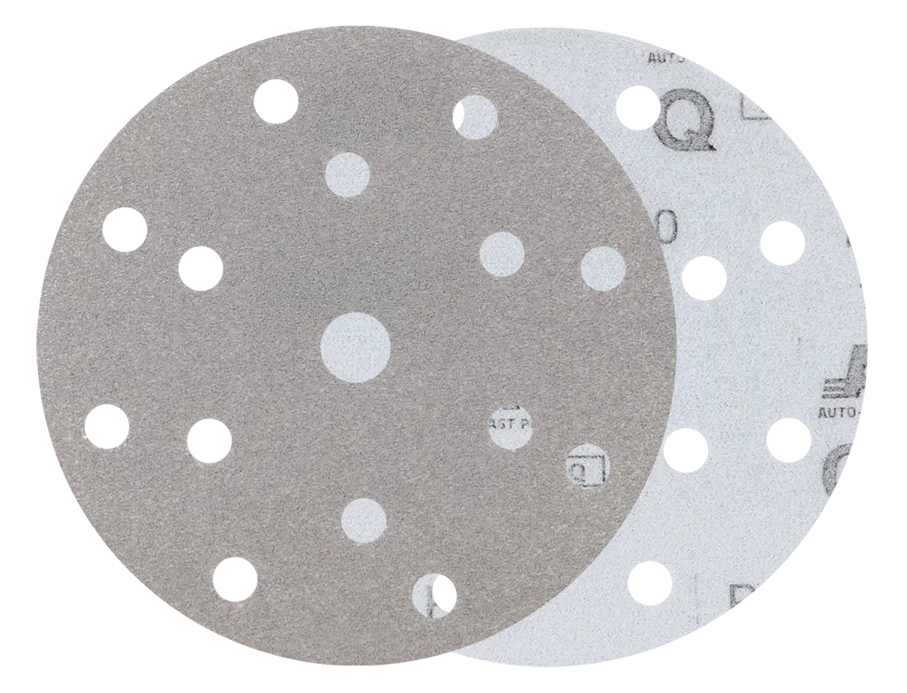 Disque abrasif 14+1 trous haute performance sur feuille synthétique -  ProFinish Distribution