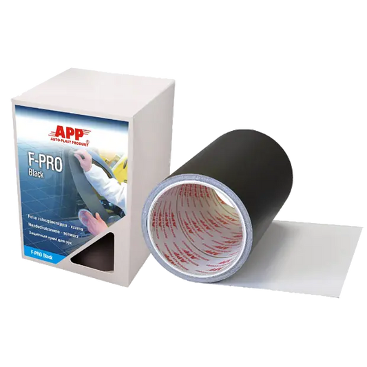 Film de protection noir auto-adhésif (150 mm x 5 m) -  ProFinish Distribution