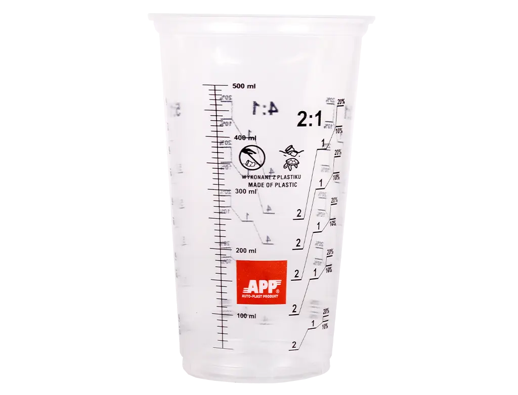 Godet de mélange peinture avec graduation noire (500 ml) -  ProFinish Distribution