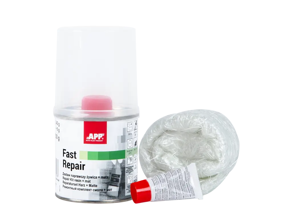 Kit de réparation rapide résine polyester + mat de verre -  ProFinish Distribution
