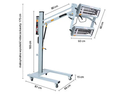 NTools FDS 2000 Plus – Sécheur infrarouge 2kW avec minuterie, sur flèche télescopique -  ProFinish Distribution