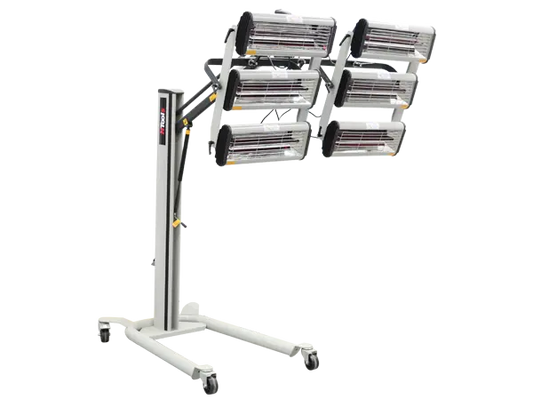 NTools FDS 6600 – Radiateur infrarouge 6 x 1,1 kW avec minuterie et régulation de puissance -  ProFinish Distribution