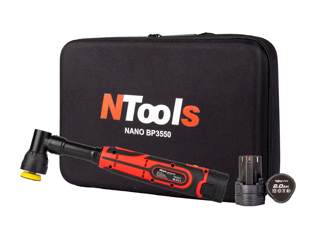 NTools NANO BP3550 – Polisseuse Sans Fil Compacte | Rotation & Dual Action | Kit Complet -  ProFinish Distribution