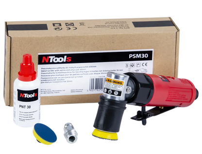 NTools PSM30 – Mini ponceuse pneumatique orbital excentrique 1,5 mm pour petites surfaces -  ProFinish Distribution