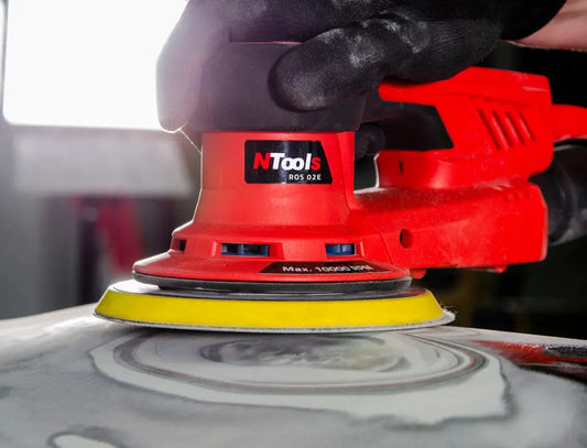 NTools ROS 02E / 05E – Ponceuse électrique roto-orbitale Ø150 mm (2,5 mm / 5 mm) -  ProFinish Distribution