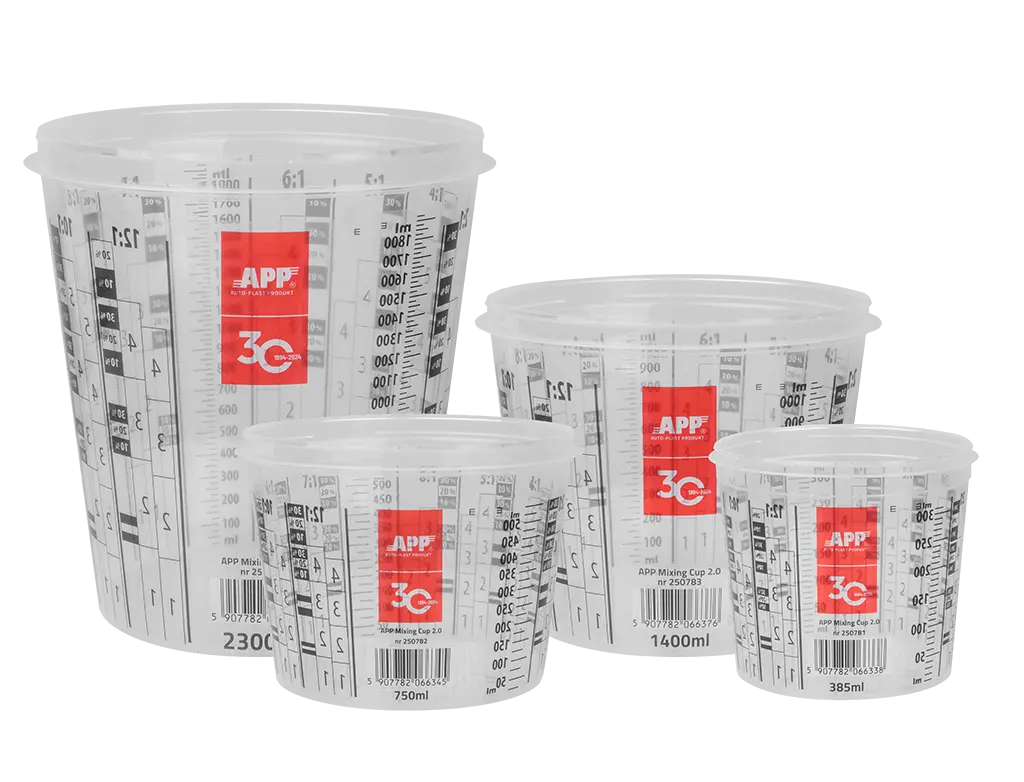 Pack gobelet + couvercle jetables pour mélange peinture/vernis -  ProFinish Distribution