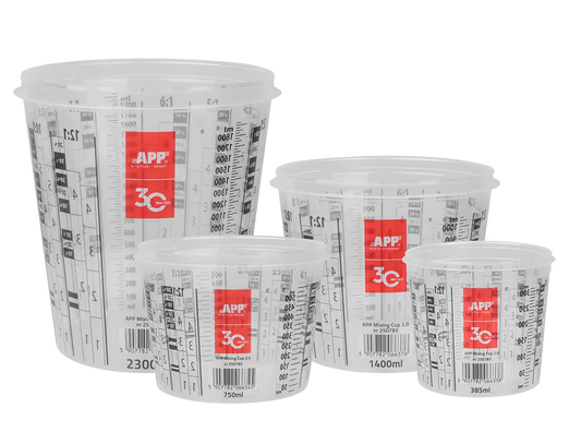 Pack gobelet + couvercle jetables pour mélange peinture/vernis -  ProFinish Distribution