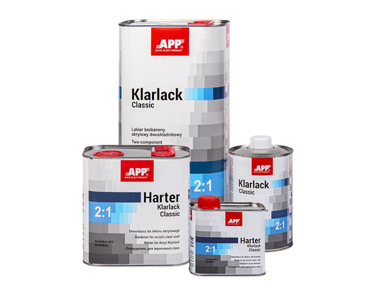 Vernis acrylique HS classique – APP Klarlack Classic 2:1 + Durcisseur -  ProFinish Distribution